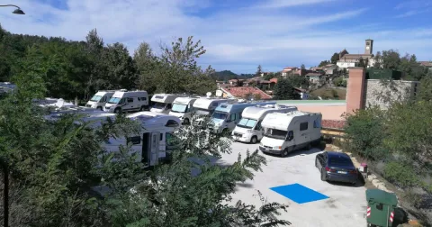 Parcheggio area camper