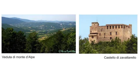 Percorso verso Monte d’Alpe e Pietra Corva